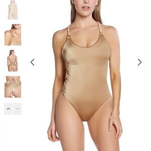 PHAX One Piece Swimsuit Gold Size. Medium